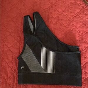 Fabletics Black and Gray Sports Bra